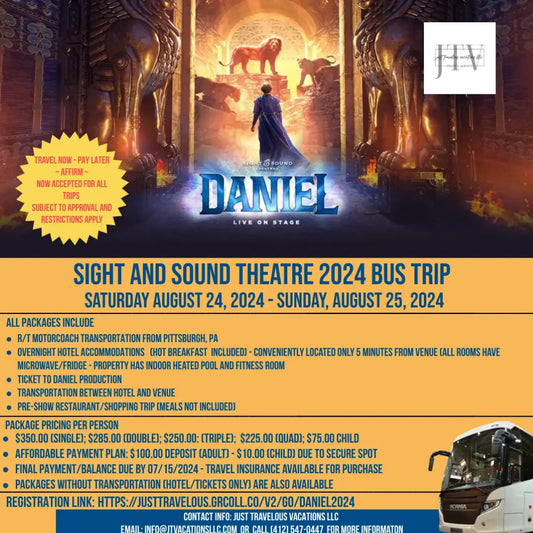 Daniel - Sight and Sound Theatre 2024 Bus Trip - Pittsburgh, PA